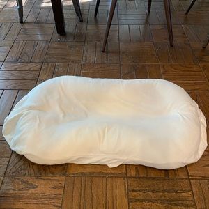 Snuggle Me Organic baby lounger with neutral cover